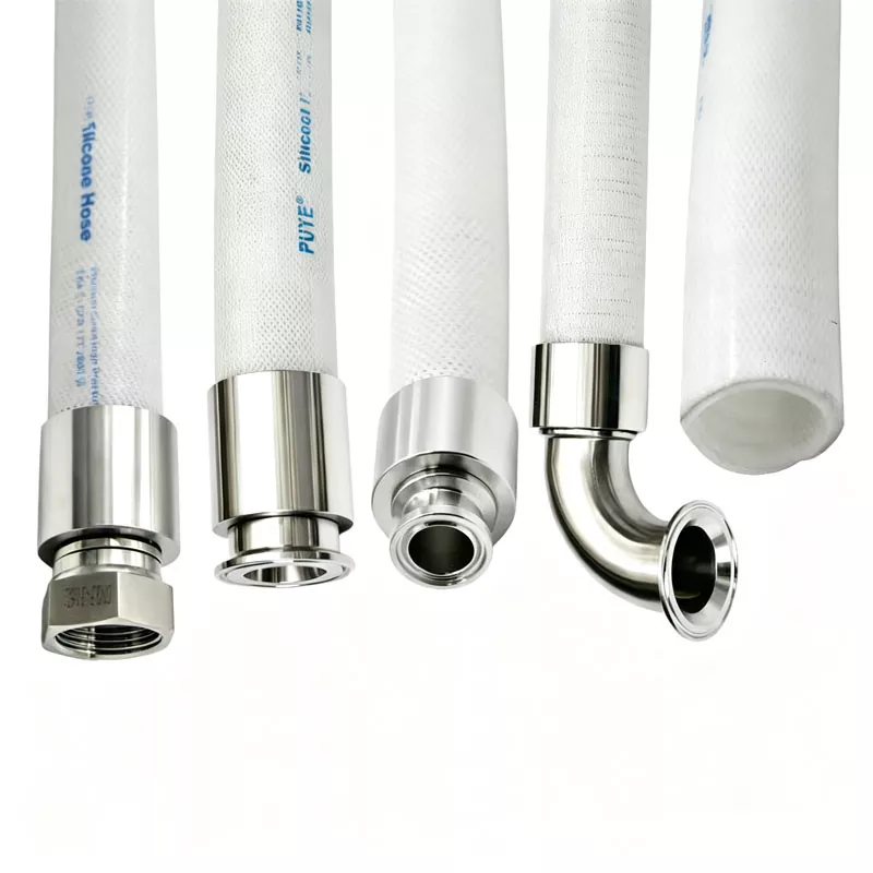 Conector y engarzado de manguera flexible Tri Clamp